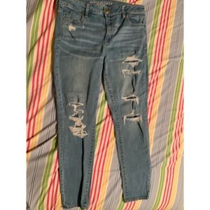 super stretch high rise jegging